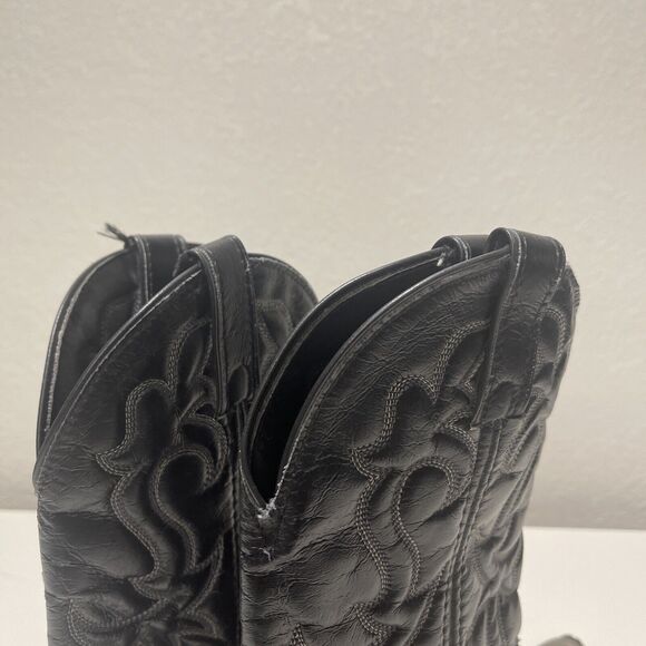 Laredo Men’s 9 & 1/2 Steel Toe & Heel Black & Gray Cowboy Boots main image 4